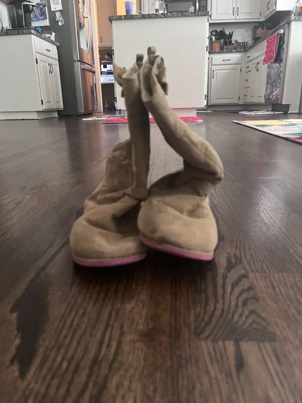 Crazy 8 Girls' Brown Faux-Suede Slouch Boots Size 2